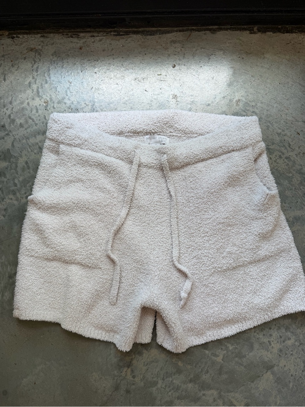 Barefoot Dreams Cozy Cream Terry Drawstring Women’s Shorts